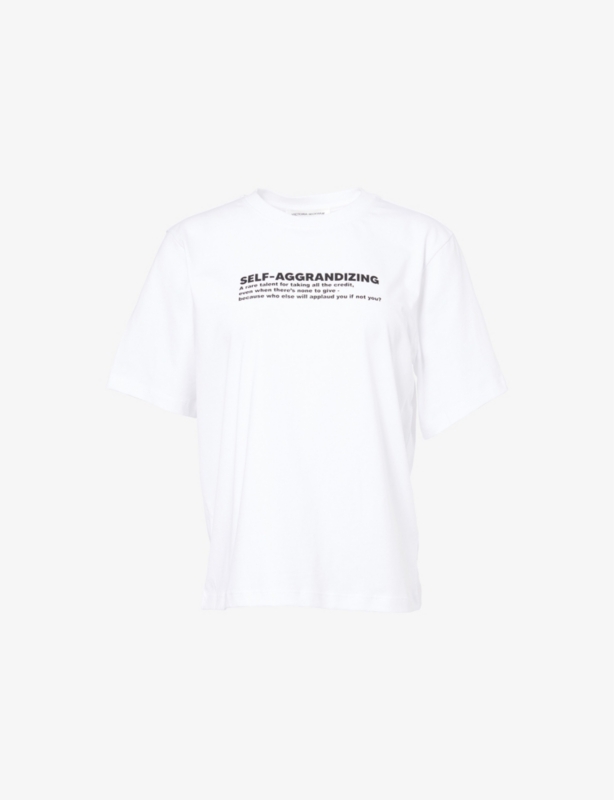Relaxed-fit slogan cotton-jersey T-shirt