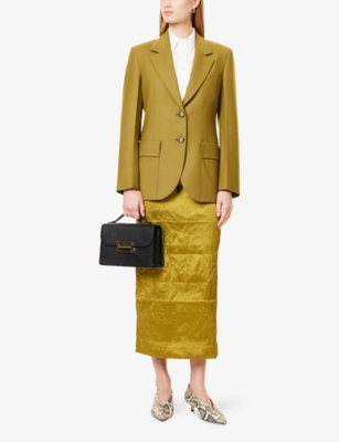 VICTORIA BECKHAM: Single-Breasted Notch-Lapel Woven Jacket