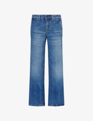 VICTORIA BECKHAM: Gigi Flared-Leg Low-Rise Jeans