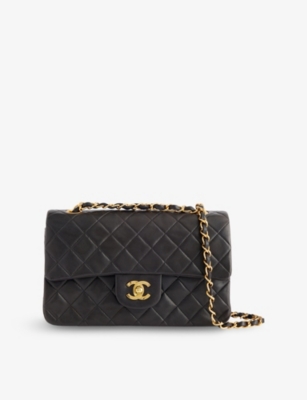 RESELFRIDGES: Pre-Loved Chanel Small Classic Double Flap Leather Shoulder Bag