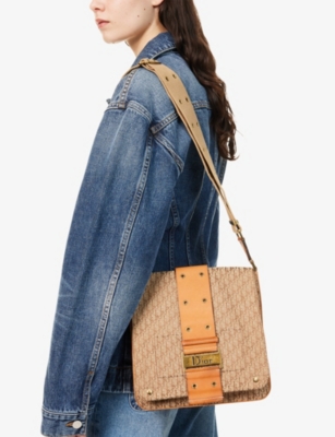 RESELFRIDGES: Pre-Loved Dior Trotter Street Canvas Cross-Body Bag