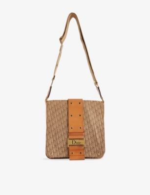 RESELFRIDGES: Pre-Loved Dior Trotter Street Canvas Cross-Body Bag