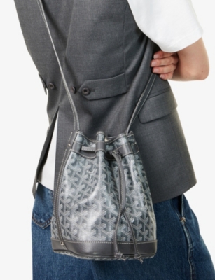 RESELFRIDGES: Pre-Loved Goyard Goyardine Petit Coated-Canvas Bucket Bag