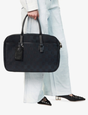 RESELFRIDGES: Pre-Loved Loewe Anagram Canvas Travel Bag