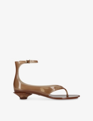 CHLOE: Jelly Rubber Heeled Sandals