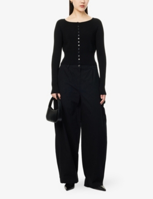 REFORMATION: Meadow ribbed wool-knit cardigan
