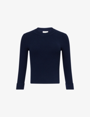 REFORMATION: Noella cotton-cashmere ribbed knit jumper