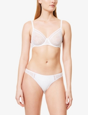 SIMONE PERELE: Comete Stretch-Lace Shorty b=Briefs