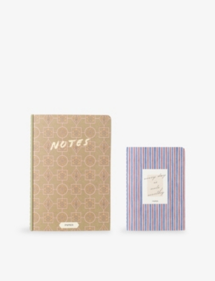 PAPIER: Notes And Stripes A5 And A6 Notebook Set