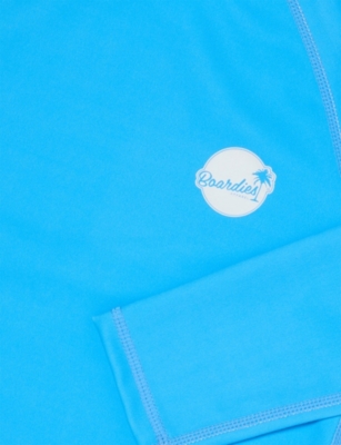 BOARDIES: Blue Lagoon Long-Sleeves Stretch-Woven T-Shirt 3-12 Years