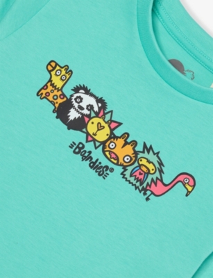 Boardies Munday Jungle Graphic-print Cotton-jersey T-shirt 3 - 12 Years Green In Green