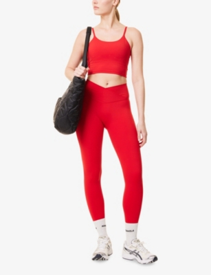 ADANOLA: Ultimate Wrap Over Stretch-Jersey Leggings