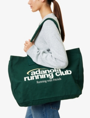 ADANOLA: Running Club Cotton Tote Bag