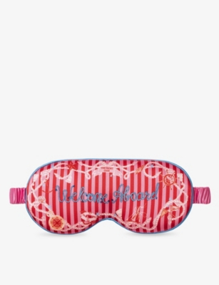 Slip Pure Silk Contour Sleep Mask In Welcome Aboard