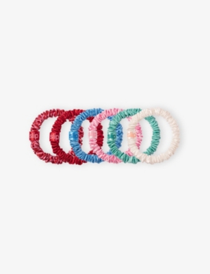 SLIP: Skinny Silk Scrunchies and Pouch Pack of Six