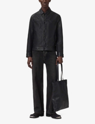 ALLSAINTS: Nates Collared Leather Jacket