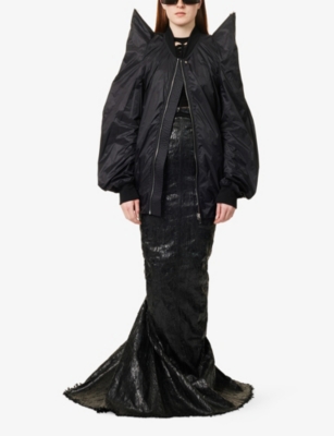 RICK OWENS: Tec Flight Two-Slip-Pockets Shell Jacket