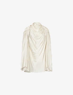 RICK OWENS: Claudette Pleated Woven Blouse