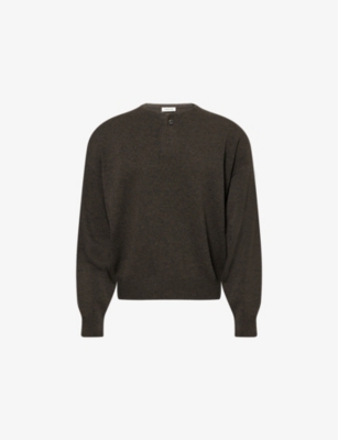 FEAR OF GOD: Henley Fine-Knit Wool Jumper
