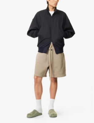 FEAR OF GOD: Logo-Print High-Neck Wool Jacket