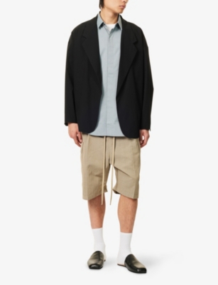 FEAR OF GOD: Logo-Patch Relaxed-Fit Woven Cargo Shorts