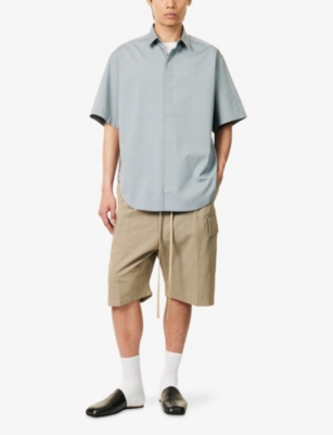 FEAR OF GOD: Short-Sleeve Oxford Cotton-Blend Shirt