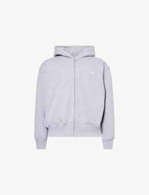 RHUDE: Classique Logo-Embroidered Cotton-Blend Hoody