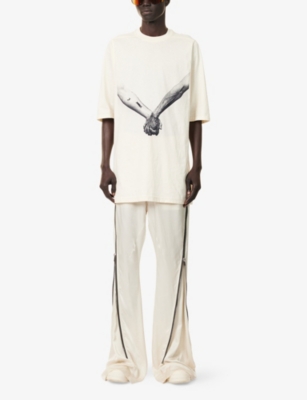 RICK OWENS: Jumbo Crewneck Cotton-Jersey T-Shirt