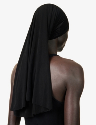 RICK OWENS: Double-Layer Stretch-Woven Wig Hat
