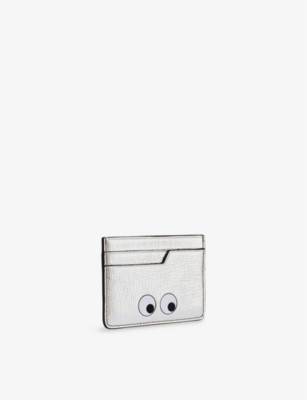 ANYA HINDMARCH: Eyes Metallic Leather Card Case
