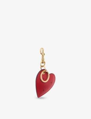 ANYA HINDMARCH: Chubby Heart Leather Charm