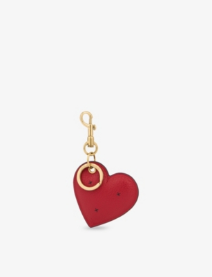 ANYA HINDMARCH: Chubby Heart Leather Charm