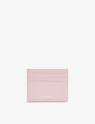 Shop The Kooples Womens Pink Amelia Leather Card Holder