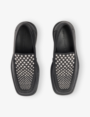 CHET LO X C4C X PULL AND BEAR: Chet Lo x C4C x Pull&Bear Studded Leather Loafers