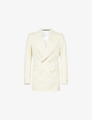 TIGER OF SWEDEN: Pierre Double-Breasted Wool Blazer