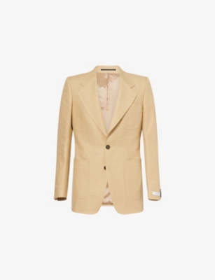 TIGER OF SWEDEN: Morini Single-Breasted Linen Blazer