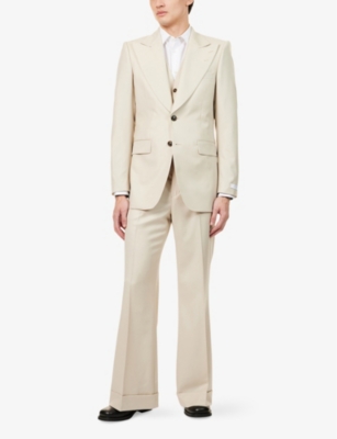 TIGER OF SWEDEN: Dario Wide-Leg Relaxed-Fit Wool Trousers