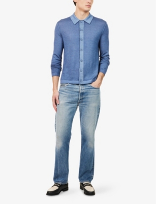 TIGER OF SWEDEN: Tindall Long-Sleeve Knitted Shirt