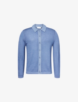 TIGER OF SWEDEN: Tindall Long-Sleeve Knitted Shirt