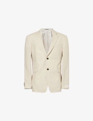 TIGER OF SWEDEN: Justin Single-Breasted Linen Jacket