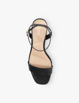 DUNE: Melini Block-Heel Woven Sandals