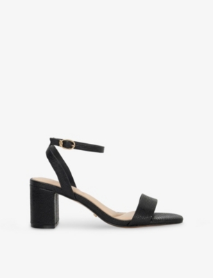 DUNE: Melini Block-Heel Woven Sandals