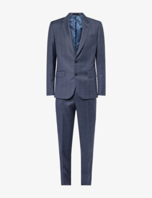 PAUL SMITH: Checked Single-Breasted Tailored-Fit Wool Suit