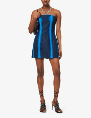 CHET LO X C4C X PULL AND BEAR: Pull & Bear x Chet Lo Strapless Organza Satin Mini Dress