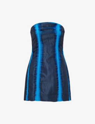 CHET LO X C4C X PULL AND BEAR: Pull & Bear x Chet Lo Strapless Organza Satin Mini Dress