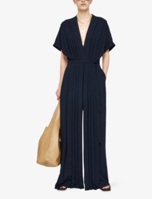 JOSEPH: Sofia Airy Plissé Jumpsuit