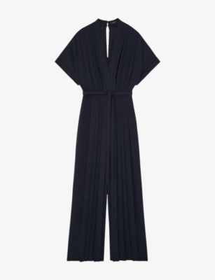 JOSEPH: Sofia Airy Plissé Jumpsuit