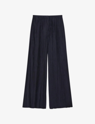 JOSEPH: Thoresby Habotai Wide-Leg Silk Trousers