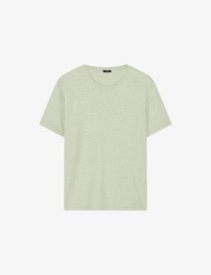 Shop Joseph Womens  Short-sleeve Linen Jersey T-shirt