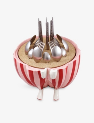 Laetitia Rouget Multi Passionnement 24-piece Stainless-steel Cutlery Set In Multi